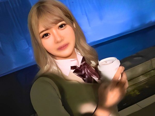 【素人】シャツのボタンが飛びそうなHカップ巨乳♡ギャルな制服JKとのセックスは精液がたくさん出る