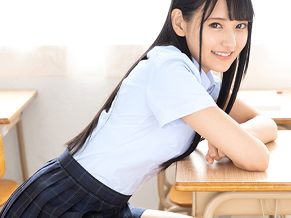 【八掛うみ】正統派JKコスの黒髪少女がチンポしゃぶりと立ちバックに夢中になる衝撃光景っ…！！