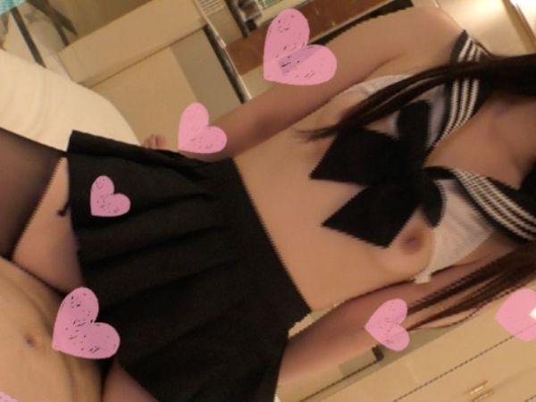 【セーラービキニJD】「恥ずかしい…でも気持ちいい…」色白スレンダー美少女が黒パンスト姿でハメ撮り挑戦！ピチピチ肌とコスプレ姿が最高にエロかわ！！